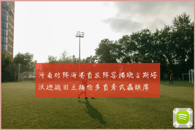 河南对阵海港首发阵容揭晓古斯塔沃迎战旧主梅伦多首秀武磊缺席